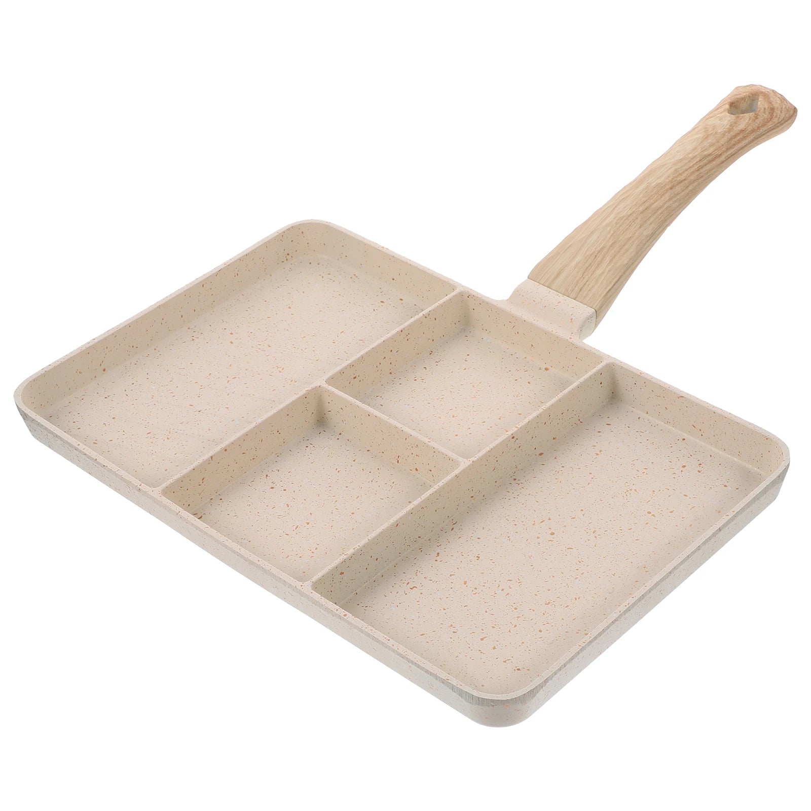 Multifunctional Non-Stick Egg With Anti-Scald Handle Premium Aluminum Alloy Divided For Breakfast Steak Ergonomic Handle